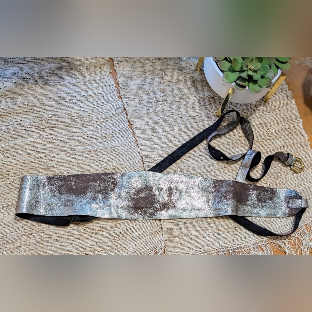 LAGGO Roma Metallic Gold Wrap Belt
